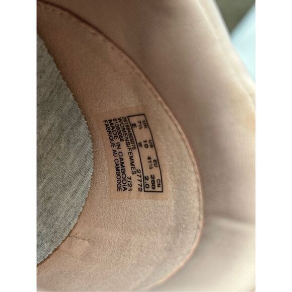 CLARKS Cloudsteppers Nova Step Embellished Bungee Sneakers Blush 10W Rhinestone - Picture 7 of 7